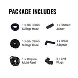 Flat Out Sullage Hose 32MM - 9M on Original Multi-Reel
