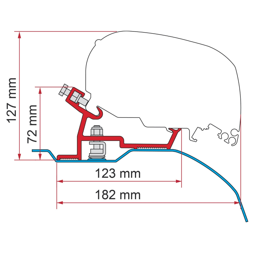 FIAMMA F80 BRACKET FIAT DUCATO