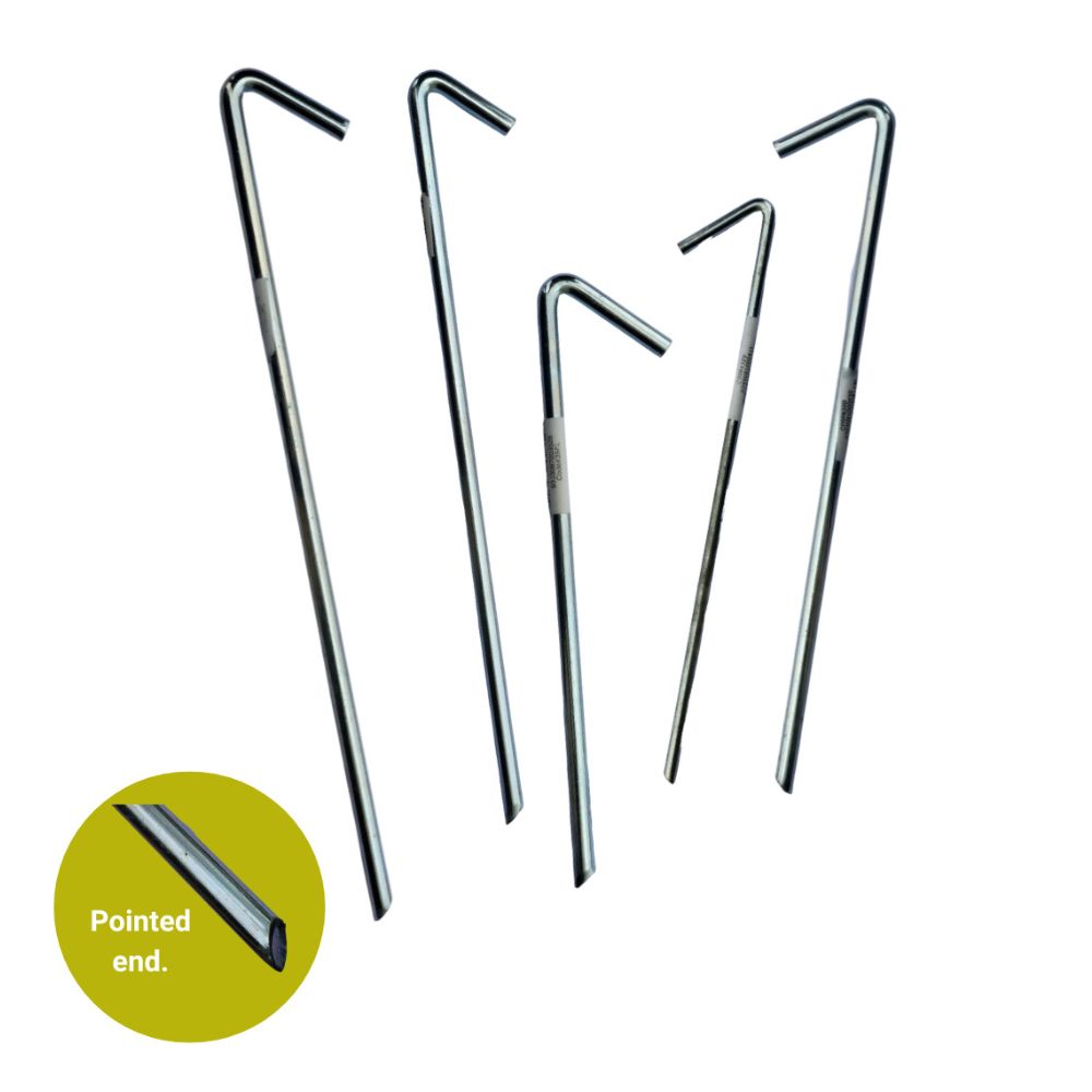 Steel Tent Pegs - 1/4" x 9"