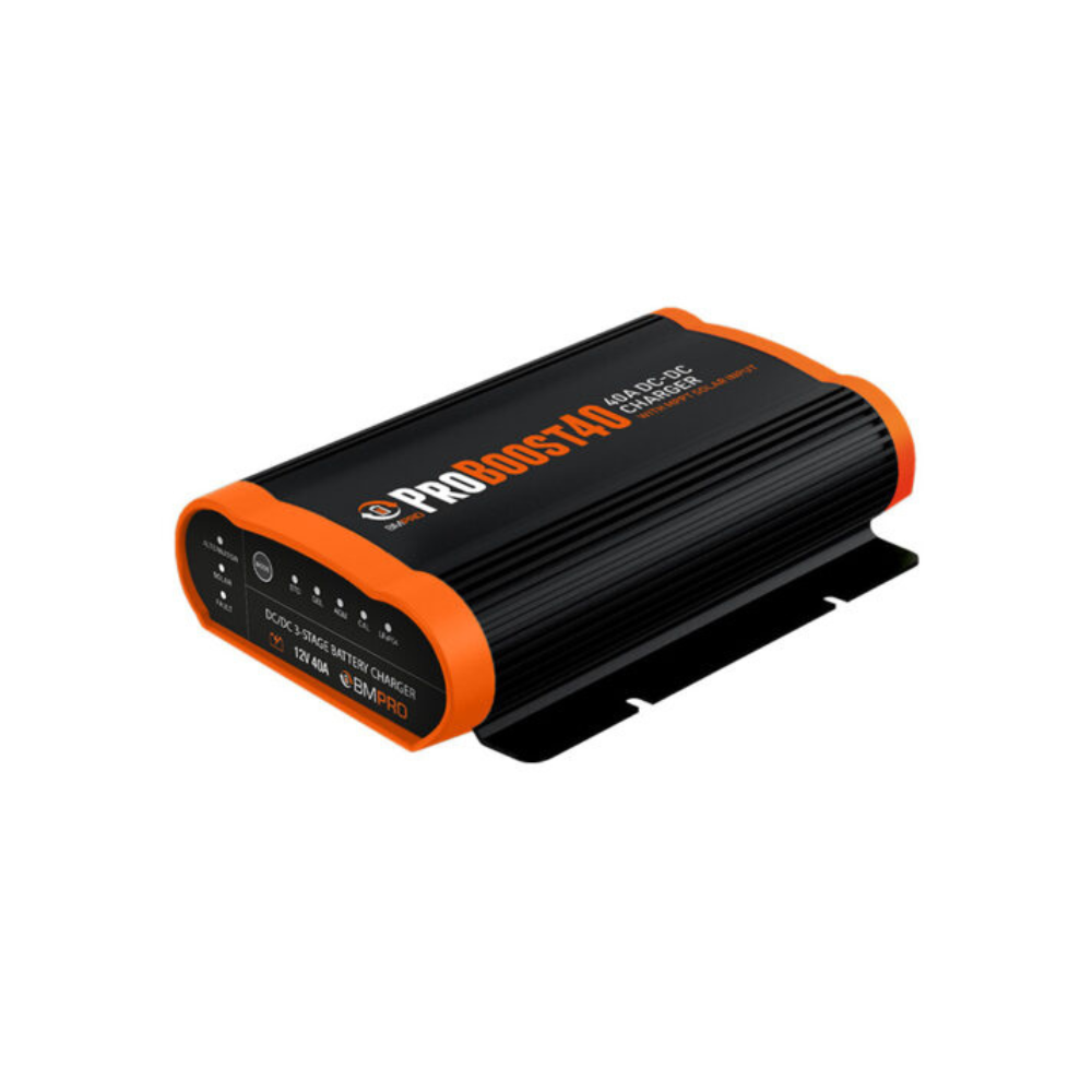 Black and orange power converter with 'ProChargers' branding on a white background