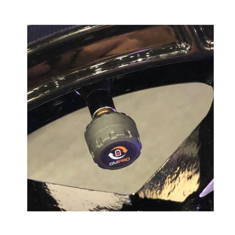 BMPROsensor on a car tire rim