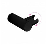 Barka Adjustable Bulkhead Straight Shower Holder - Matt Black