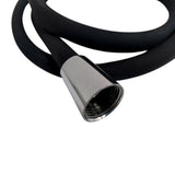 Barke Black Silicon Shower Hose - 1.5m