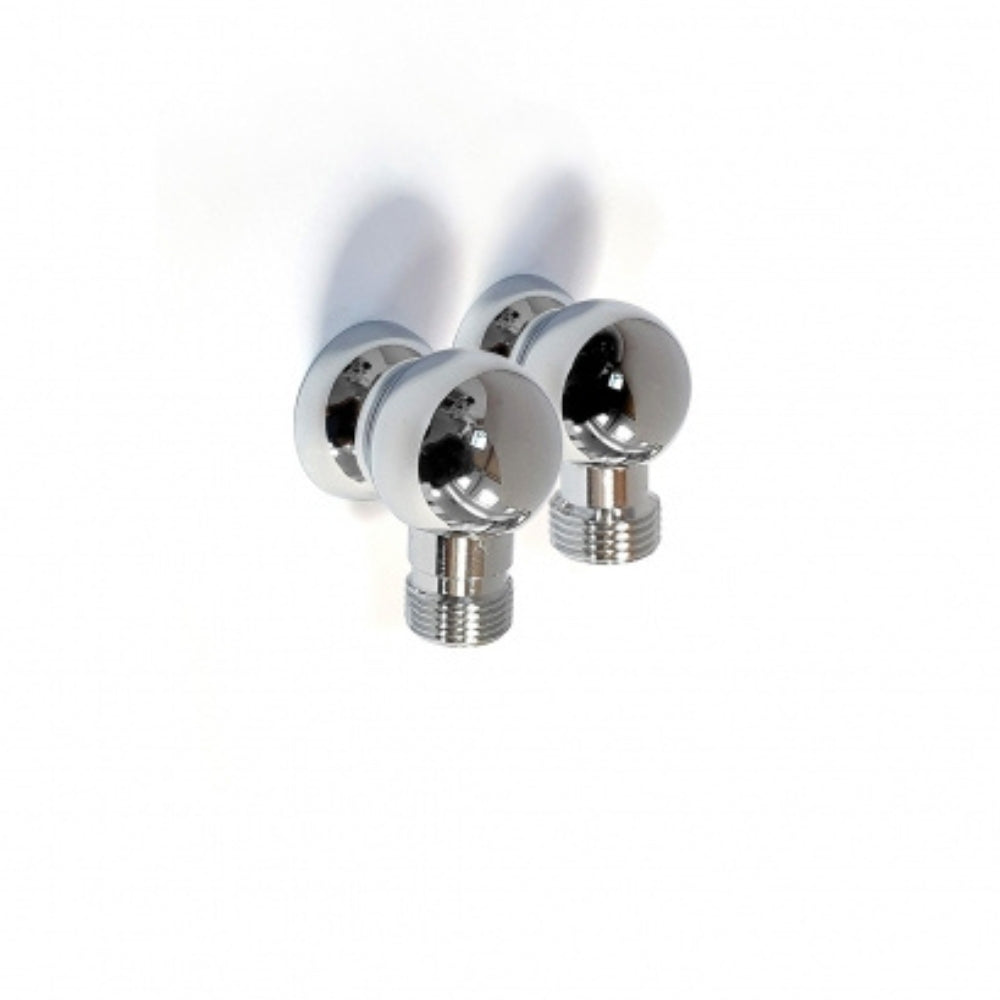 Through Bulkhead Elbow 1/2"M BSP - Chrome