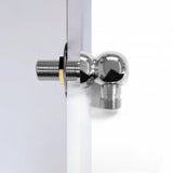 Through Bulkhead Elbow 3/8"M BSP - Chrome