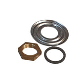 Through Bulkhead Elbow 3/8"M BSP - Chrome