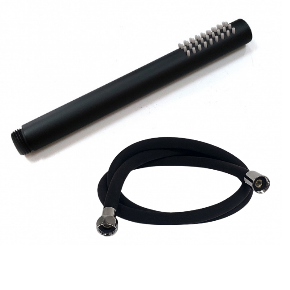 BARKA CYLINDRICAL SHOWER HEAD WITH HOSE
