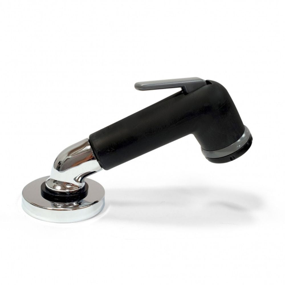 Barka Trigger Elbow Shower Head - Black