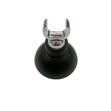Adjustable Round Hower Head Holder - Matt Black