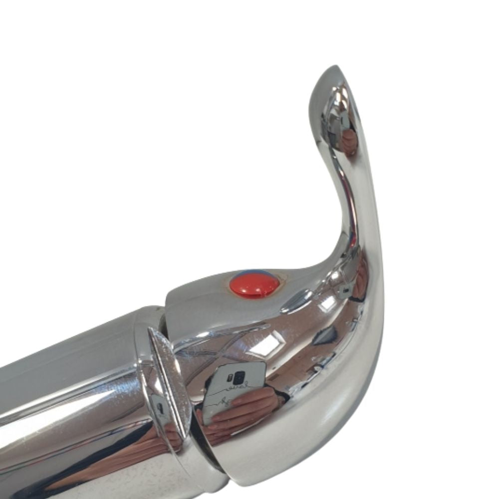 Barka Single Handle Ceramic Fold Down J Spout Mixer - Chrome
