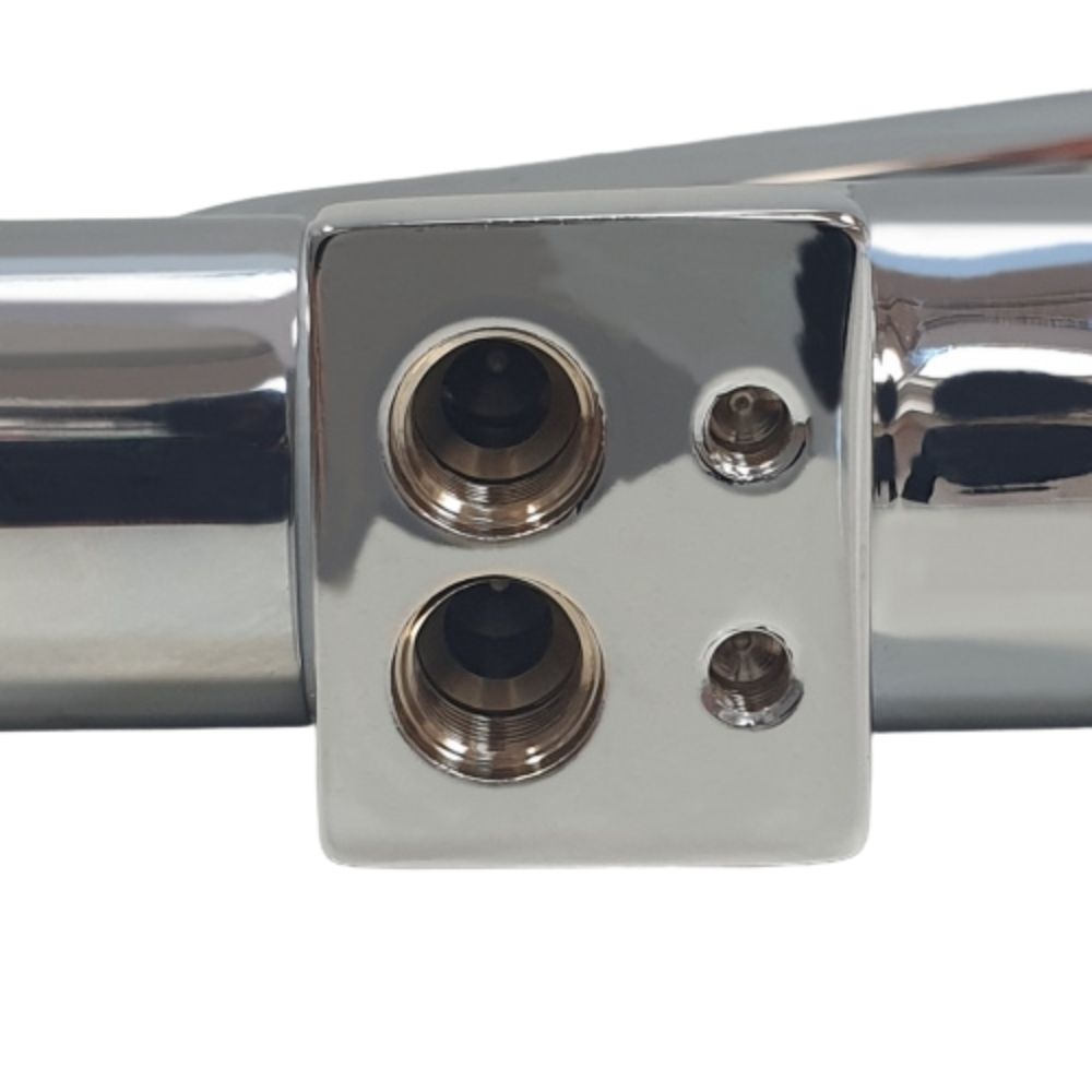 Barka Single Handle Ceramic Fold Down J Spout Mixer - Chrome