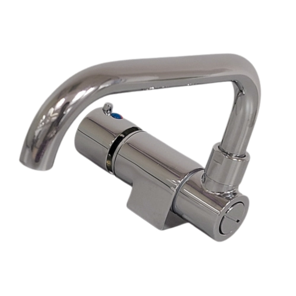 BARKA SINGLE HANDLE FOLD DOWN LOW SPOUT MIXER