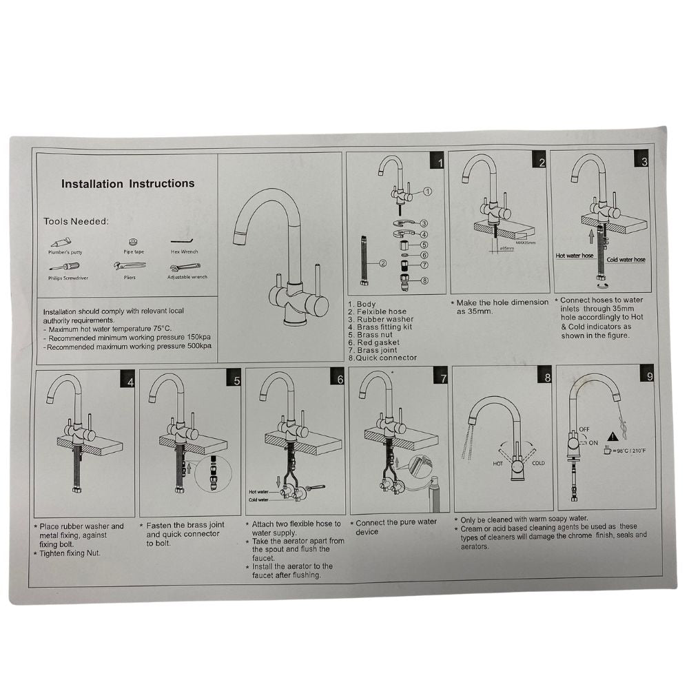 CAMEC 3-WAY GOOSE NECK MIXER