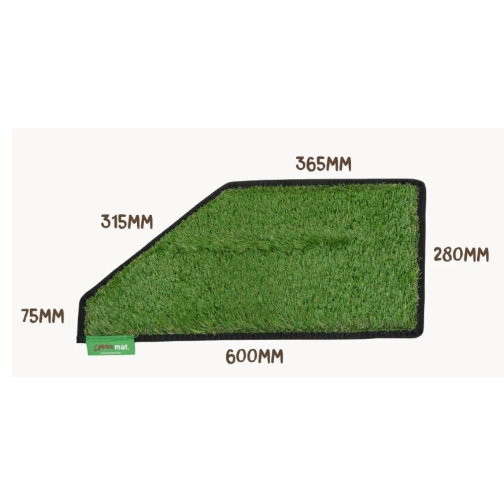 MUK MAT ANGLED CARAVAN STEP GREEN 28 X 60CM