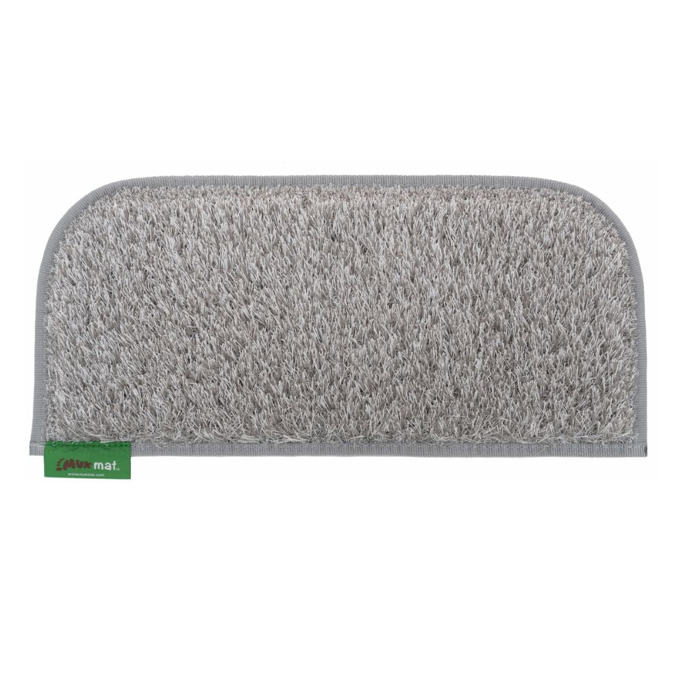 MUK MAT ROUNDED CARAVAN STEP LIGHT GREY LARGE 23 X 60CM