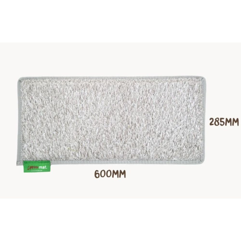 MUK MAT RECTANGLE CARAVAN STEP LIGHT GREY 28.5 X 60CM