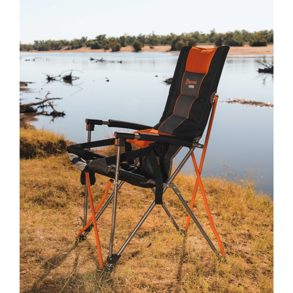 WILDTRAK YAMBA FOLDING CHAIR WITH LUMBAR SUPPORT