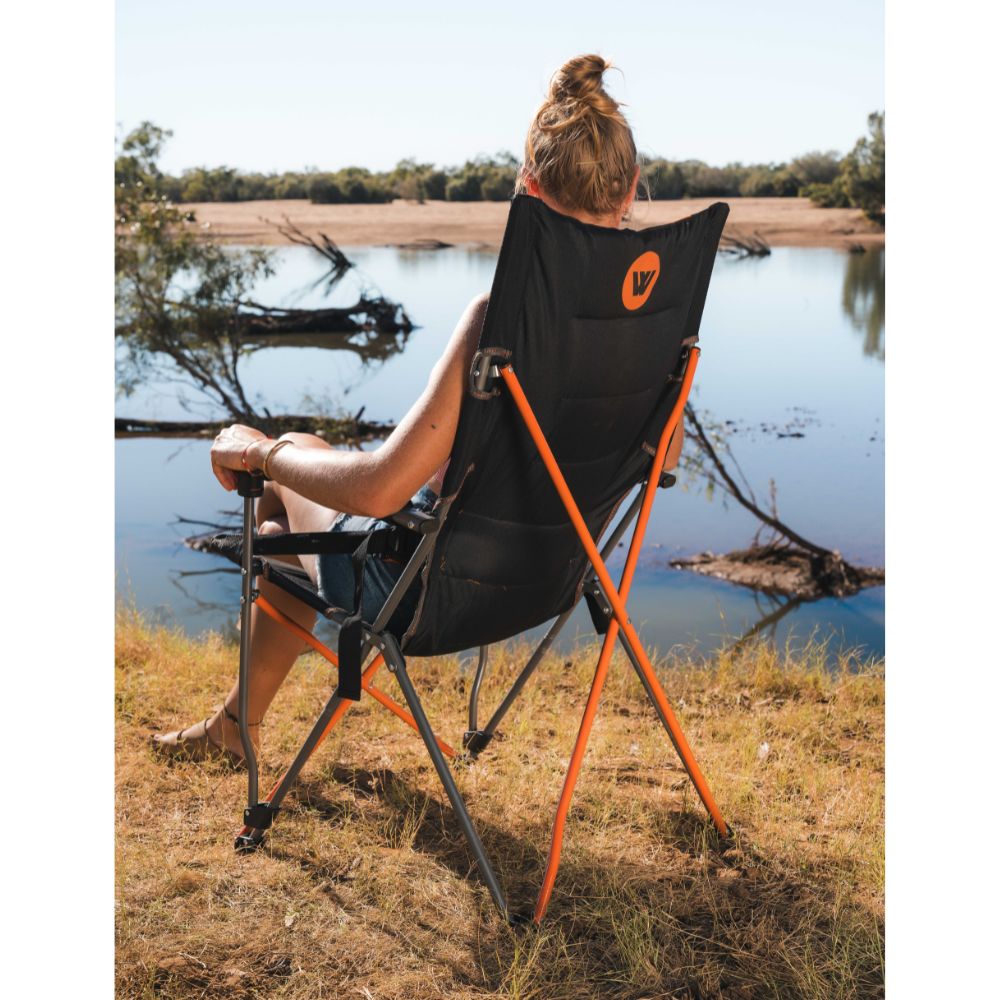 WILDTRAK YAMBA FOLDING CHAIR WITH LUMBAR SUPPORT