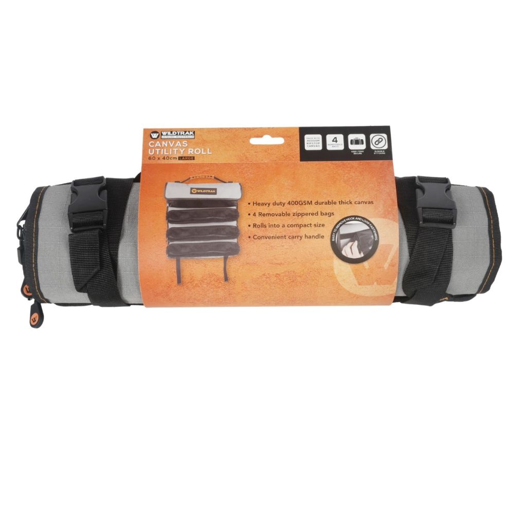 Wildtrak Large Hangable Camping Storage Organiser Utility Roll