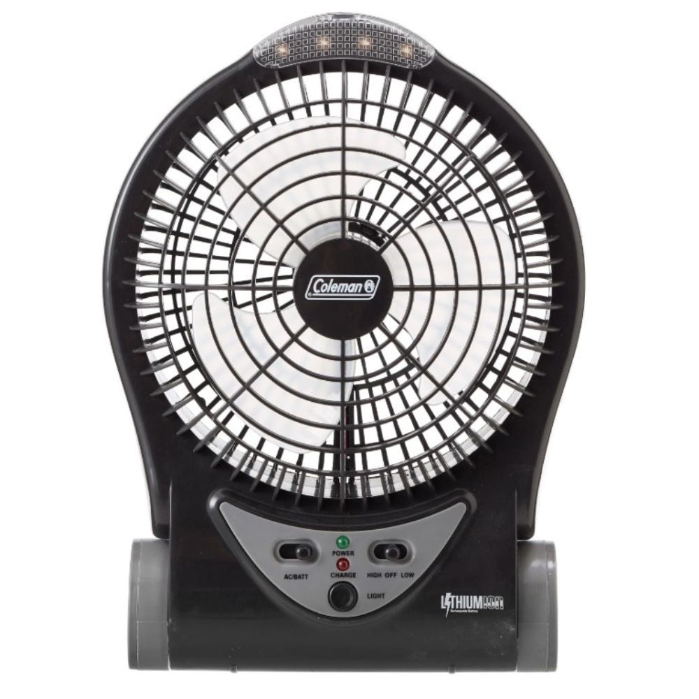 Coleman 240V/12V Rechargeable Lithium Ion Fan