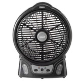 Coleman 240V/12V Rechargeable Lithium Ion Fan with LED Lights