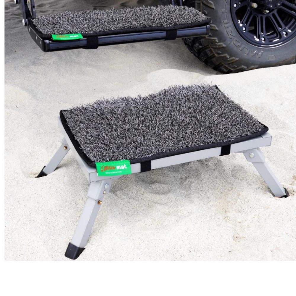 MUK MAT PORTABLE CARAVAN STEP DARK GREY 48 x 30