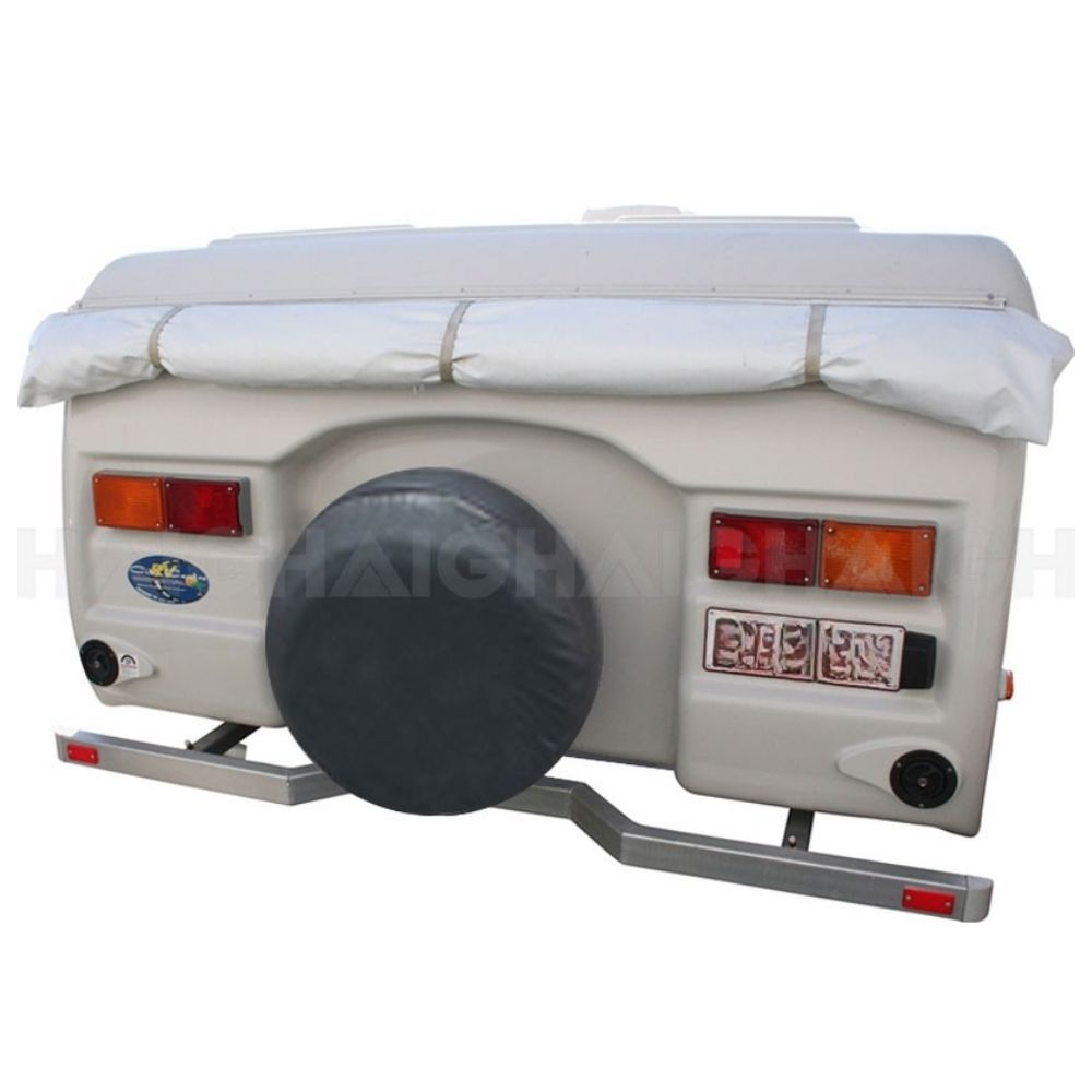 RV Spare Wheel Cover 14" - Black Suits Up to 66cm Diameter