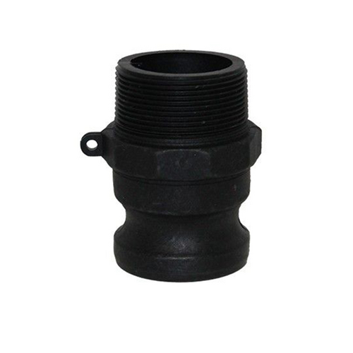 Black pipe fitting on a white background