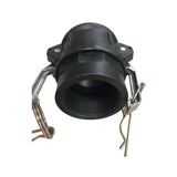 32mm Camlock Type D with Clips 1 1/4" Female Thread Polypropylene