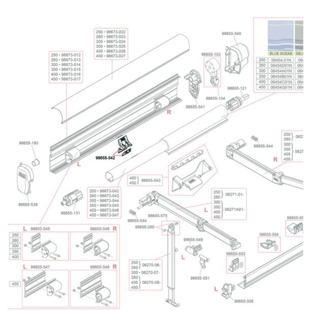 FIAMMA RAFTER FIXING KIT