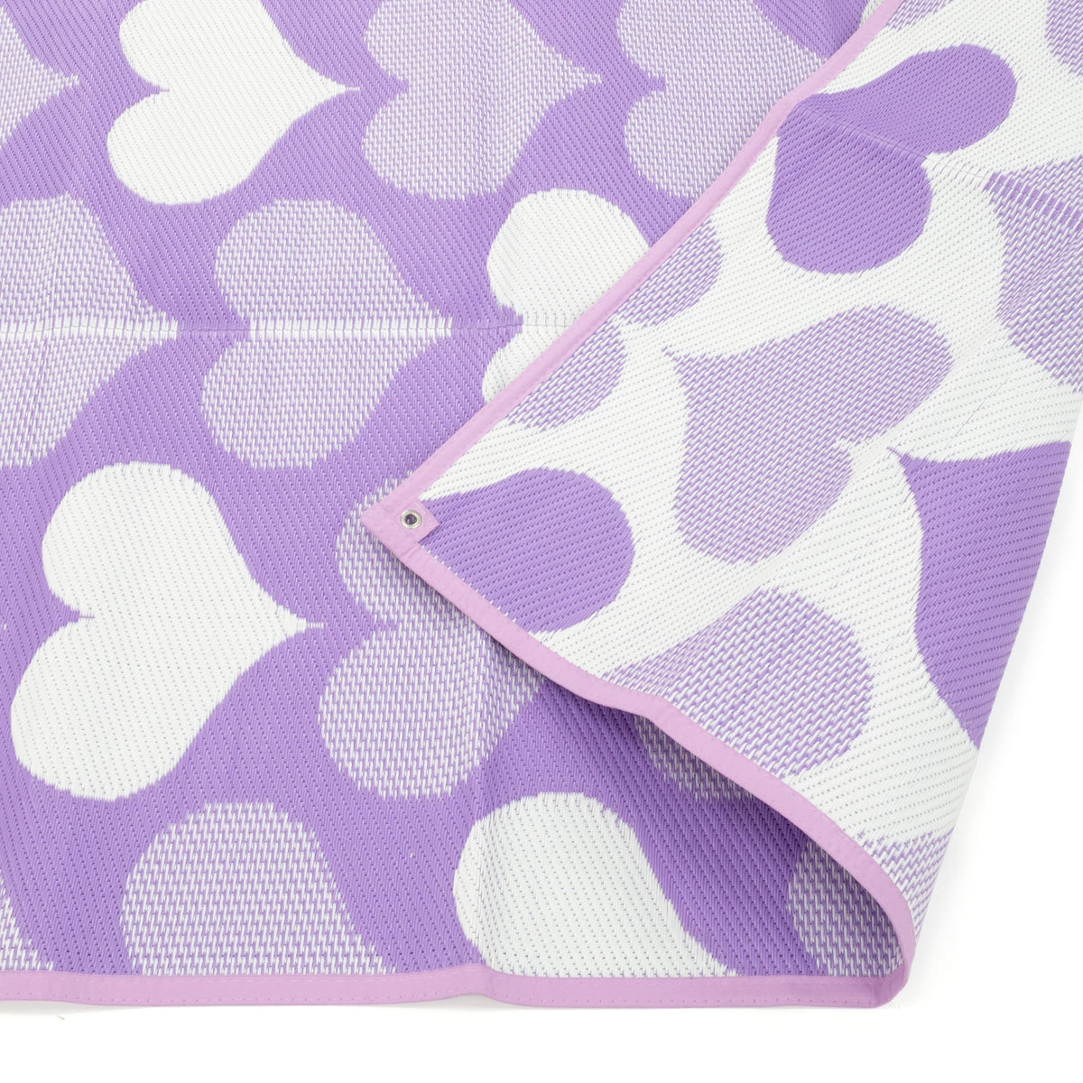Outdoor Mat - Lavender Hearts