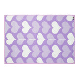 Outdoor Mat - Lavender Hearts