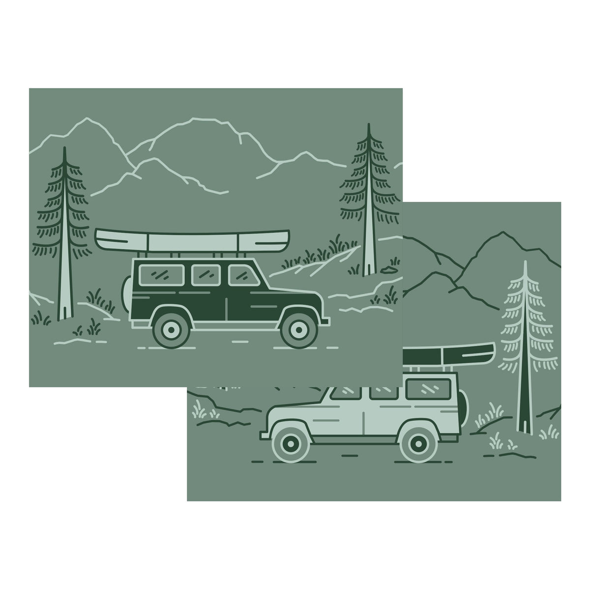 Outdoor Mat - Mountain Escape 4WD