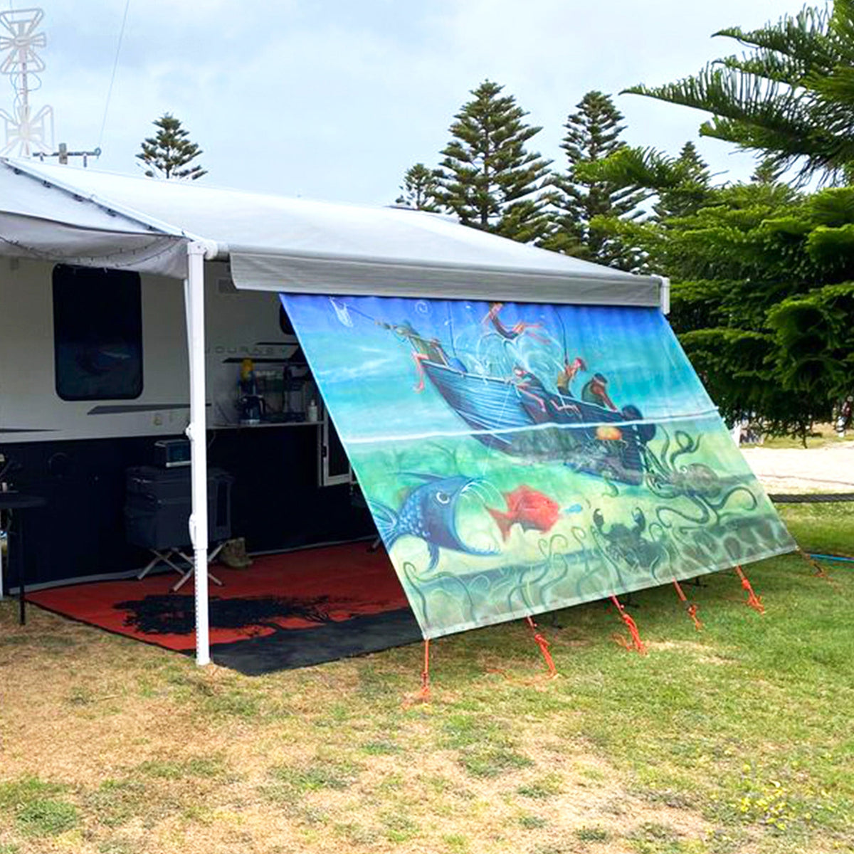 Long Side Art Shade Walls - Mural Art Edition