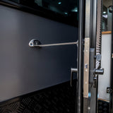 DC Caravan Door with Pleated Blind - Left Hand Hinge