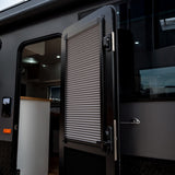 DC Caravan Door with Pleated Blind - Right Hand Hinge