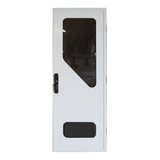 DC Caravan Door with Pleated Blind - Right Hand Hinge