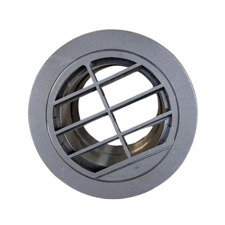 Round vent with grid on a white background