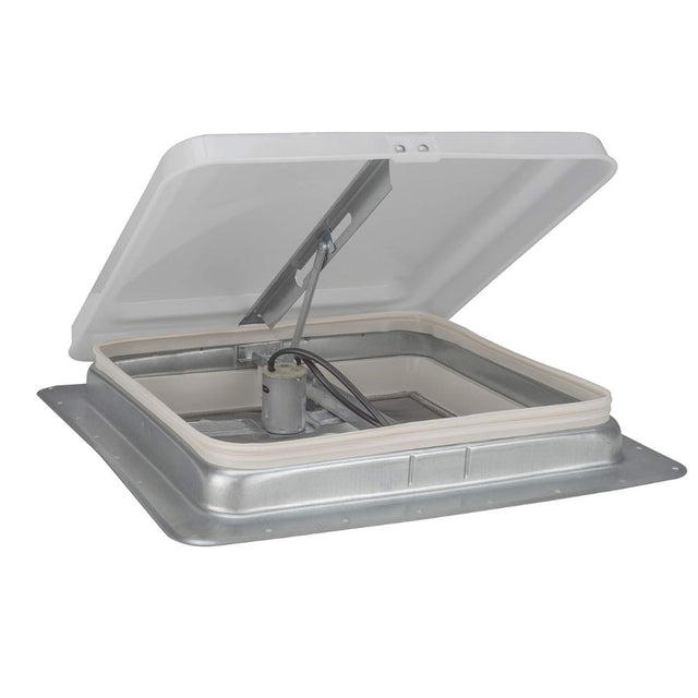 Roof vent with open cover on a white background
