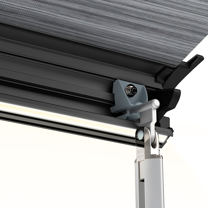 Fiamma F80s 3.7m Awning - Titanium Case - Royal Grey Vinyl