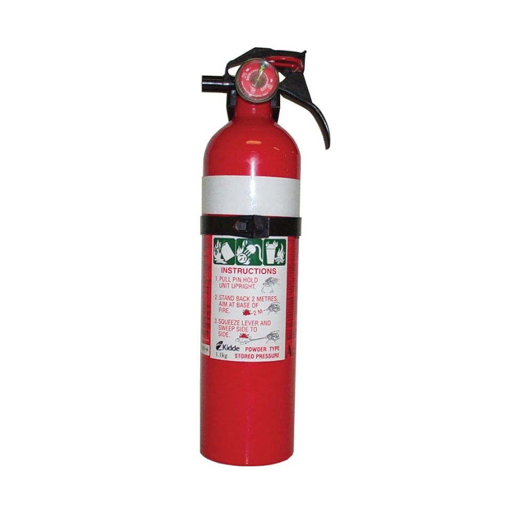 1kg Fire Extinguisher. Ideal for putting out fires in caravans. 