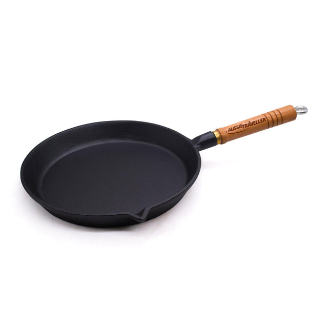 Cast Iron Round Frypan - 26cm - Aussie Traveller