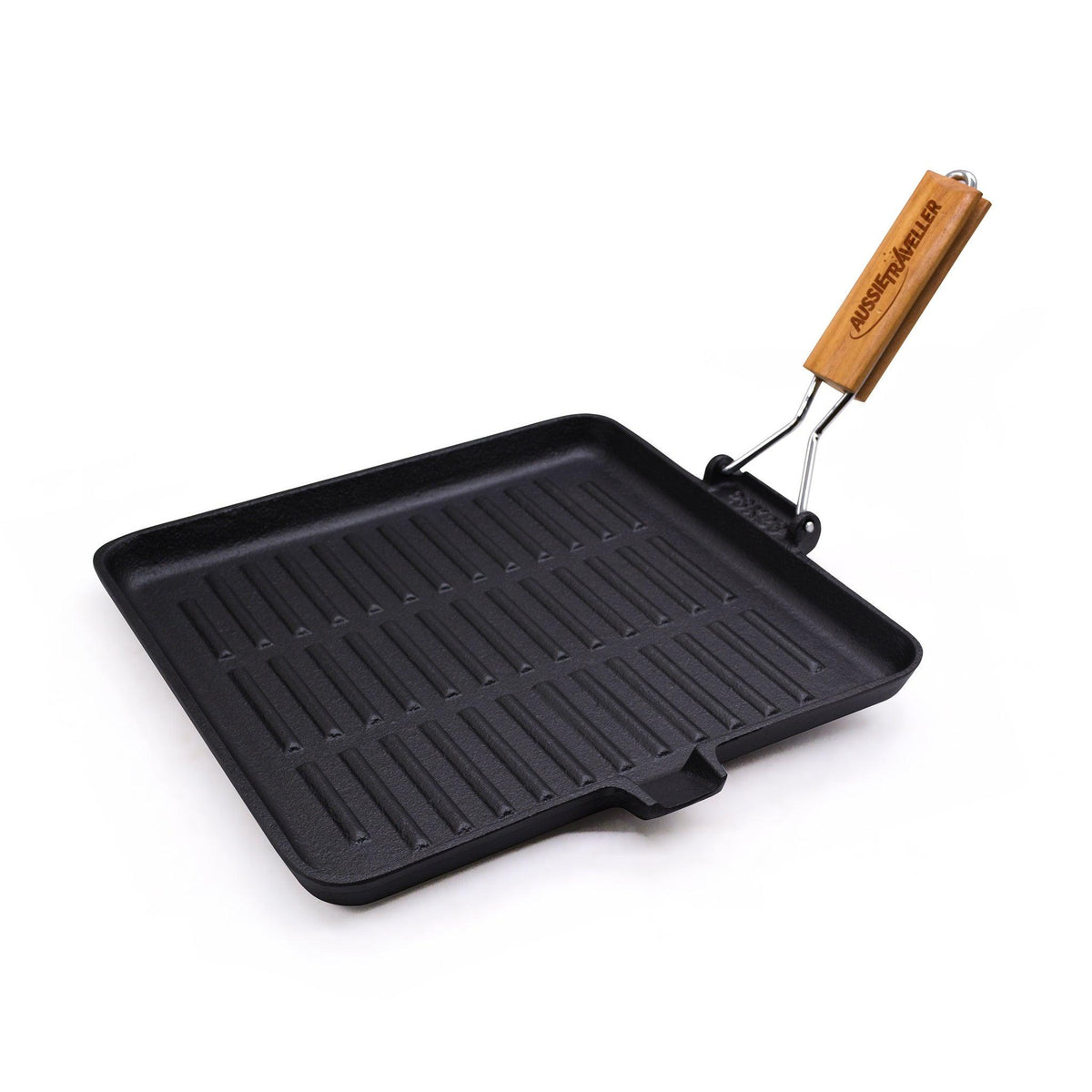 Cast Iron Square Frypan - 24cm - Aussie Traveller