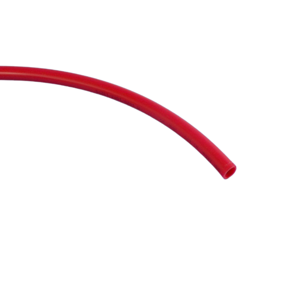 Cose up of 12mm red tubing