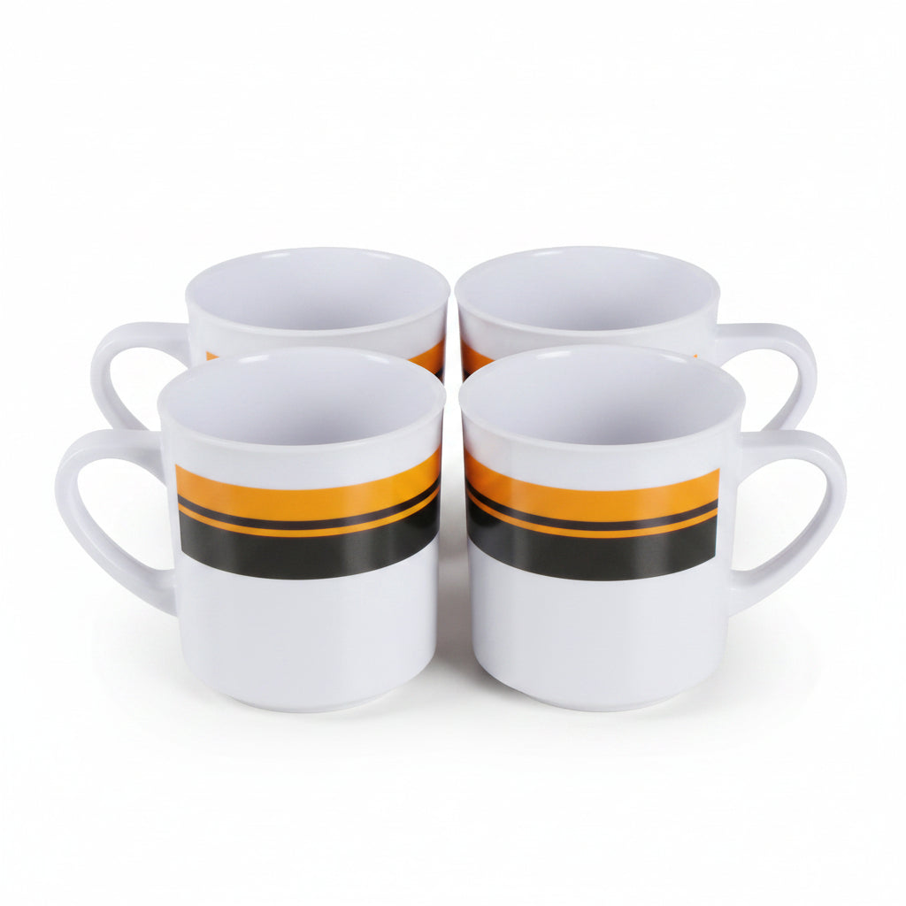 Set of 4 melamine mugs