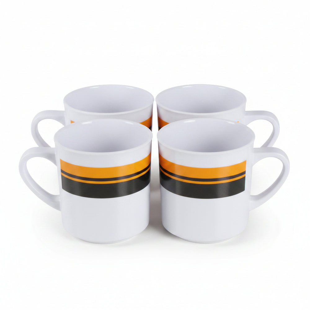 Set of 4 melamine mugs