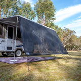 Sunblocker Privacy Screen Long Side Wall - Black