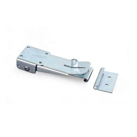 Metal latch on a white background