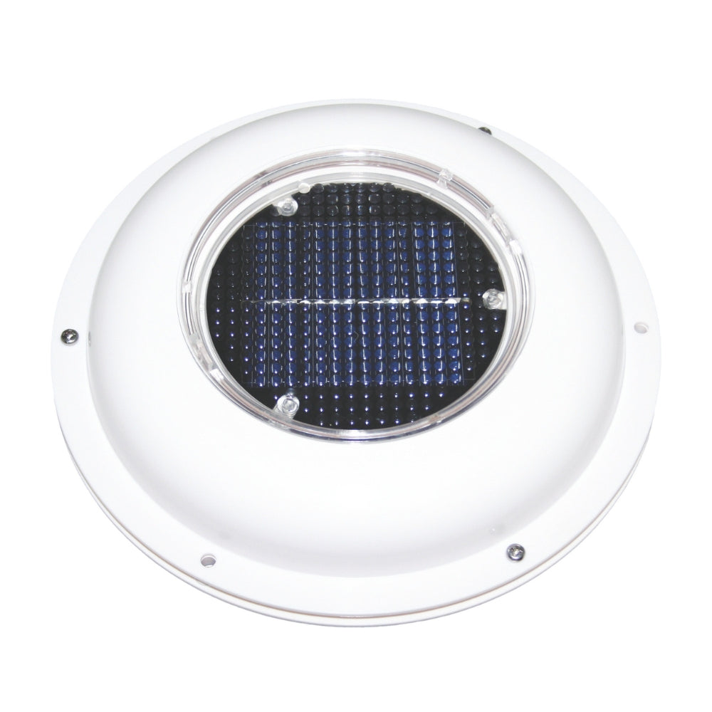 solar panel in an exhaust fan
