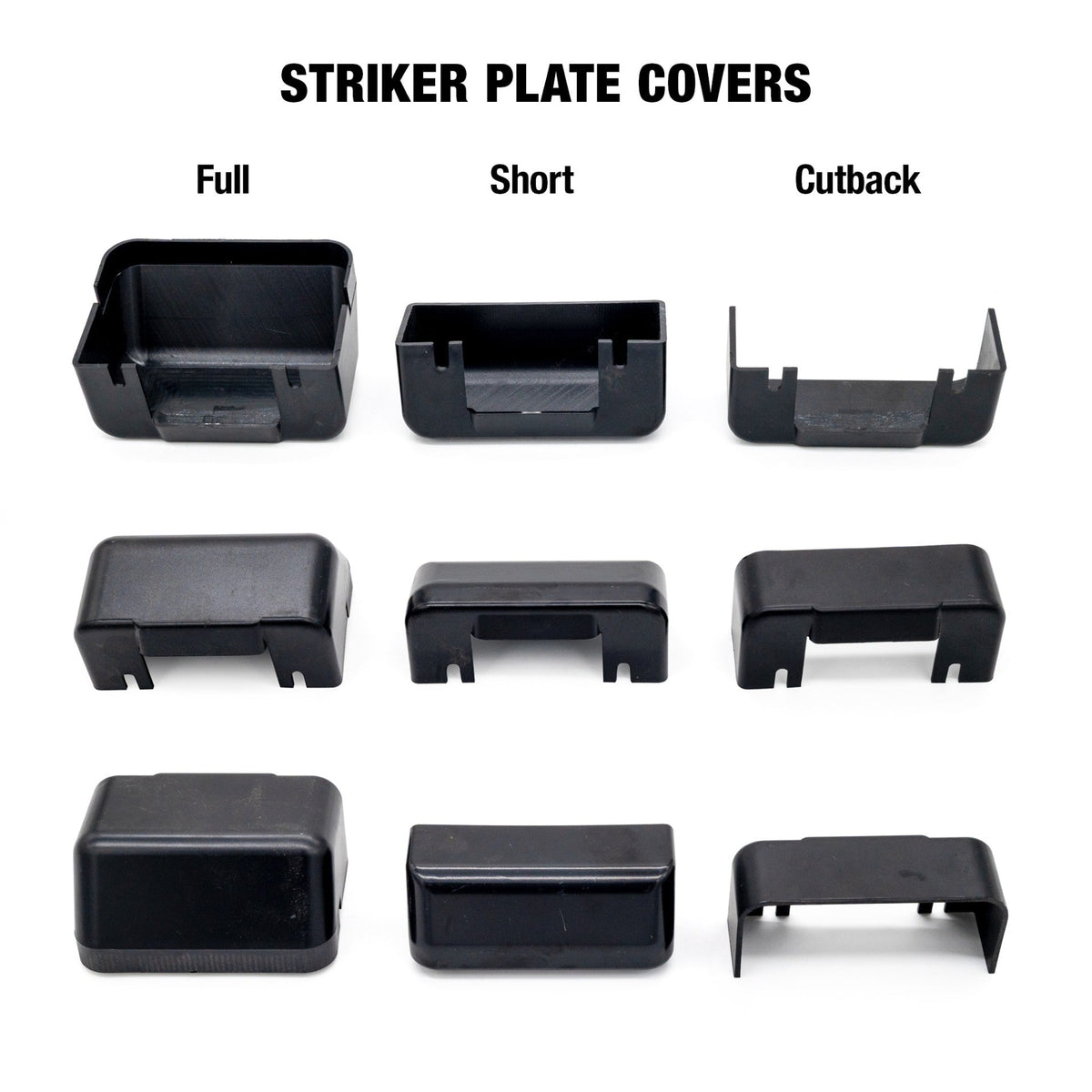 DC Door Striker Plate Cover - Short